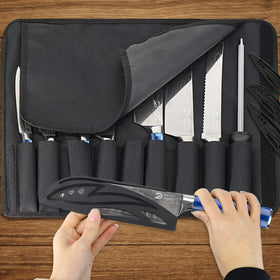 Dfito high carbon stainless steel blades close-up, sharp edge for precise slicing