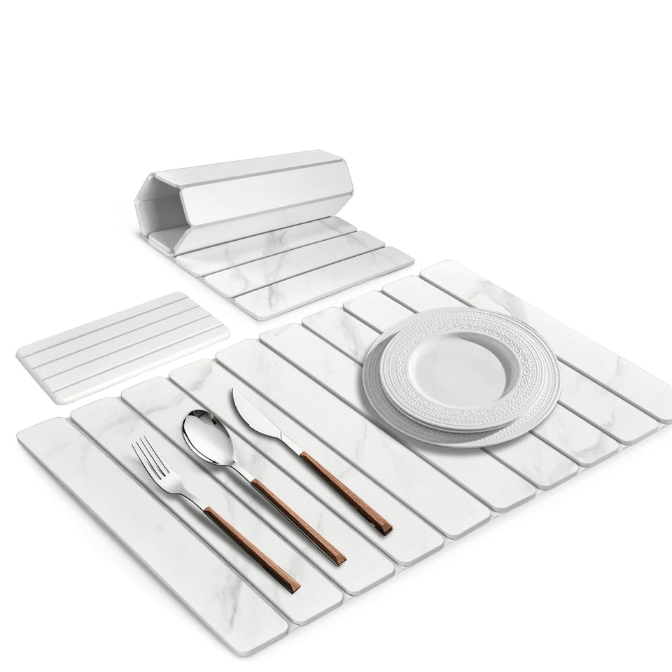 DFJKJUU diatomite drying mat with marble pattern for fast moisture absorption