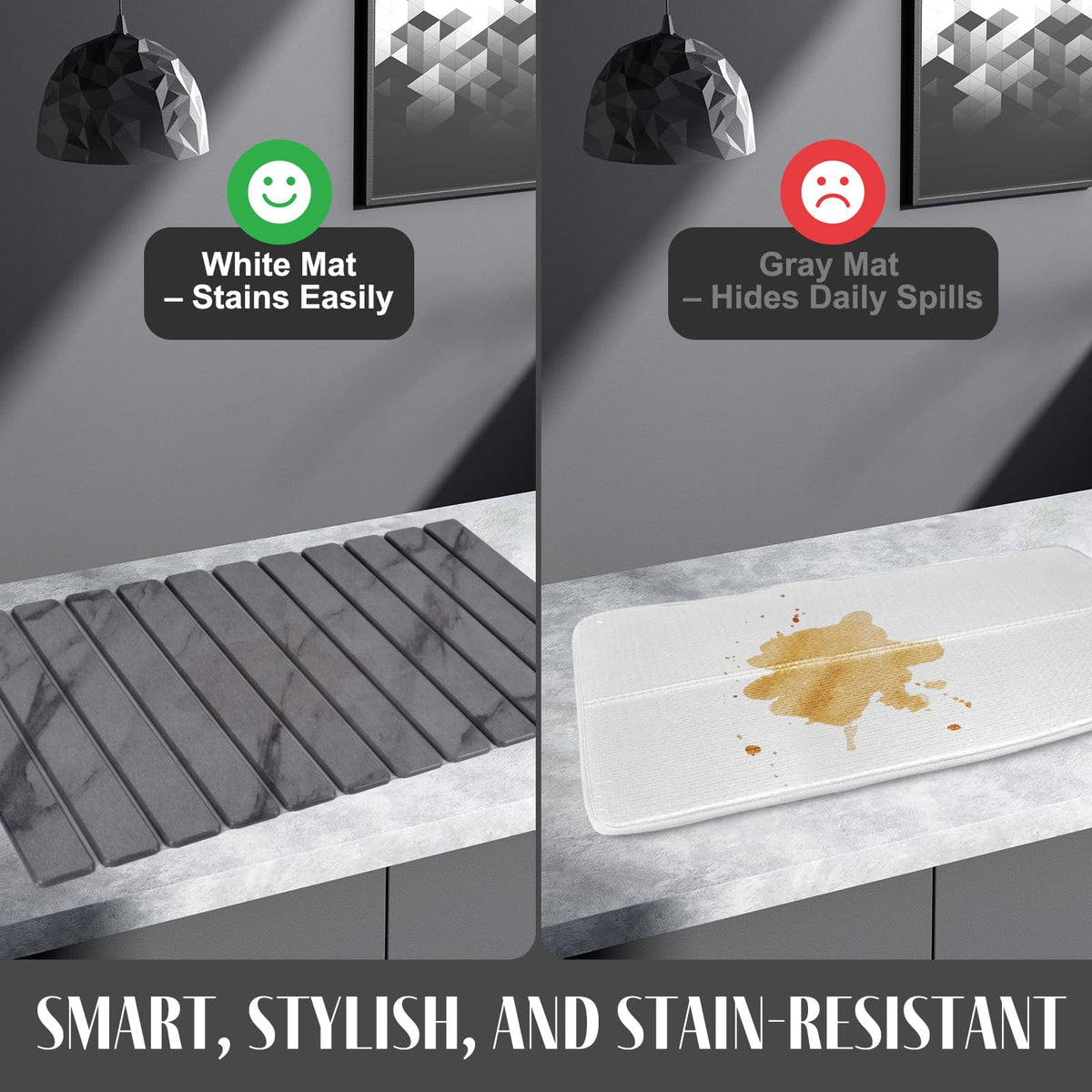 DFJKJUU non-slip drying mat stabilizes items during drying
