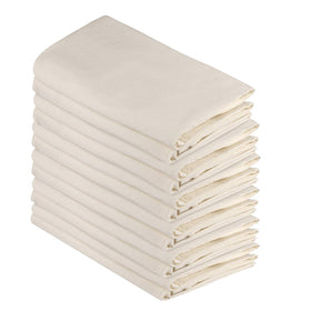 DG Collections flour sack towels 27x27 natural pack, lint-free everyday use