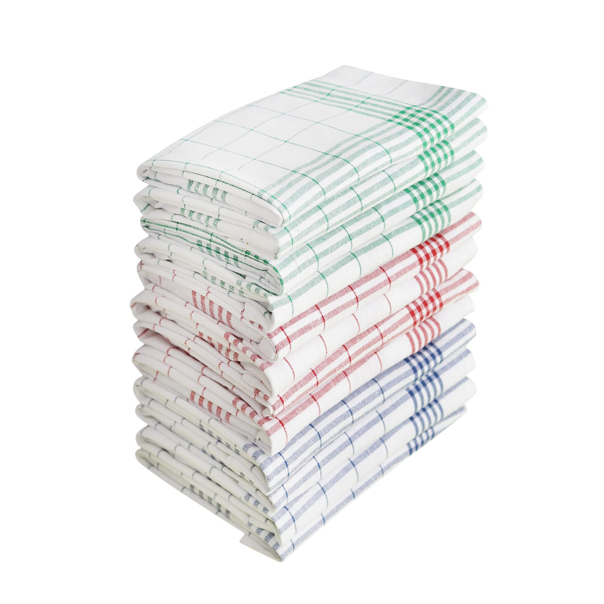 DG Collections red white checkered towel for absorbent dish and countertop drying