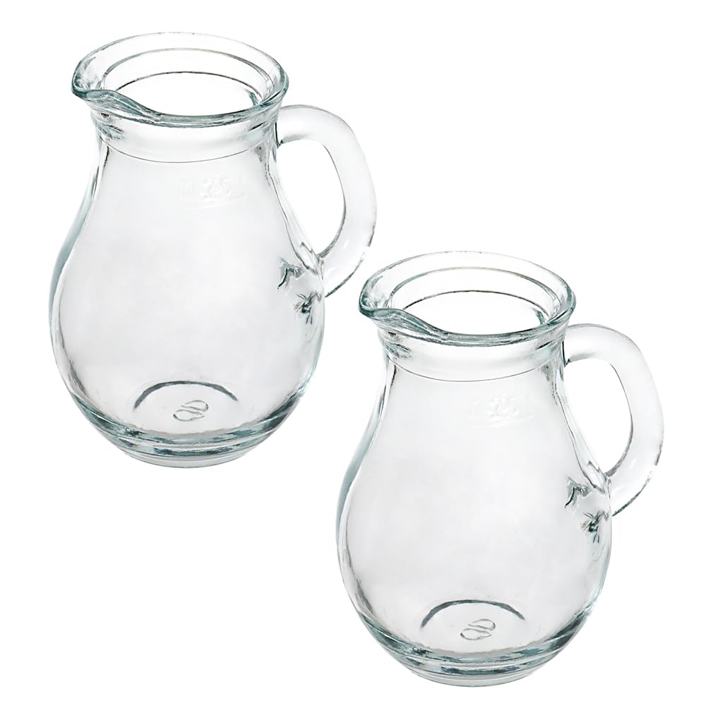8.5oz capacity creamer ideal for coffee, tea, or hot chocolate.