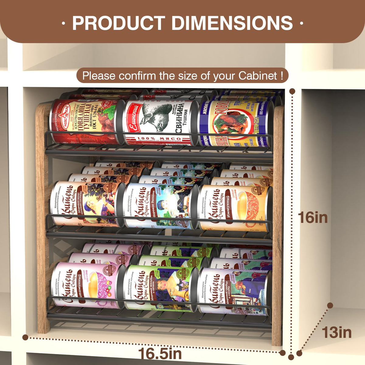 DGWJSU can organizer tilted-access demonstrates easy front retrieval for quick grabbing
