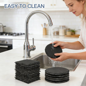 dhfsleo slate coasters make a thoughtful gift for friends and family.