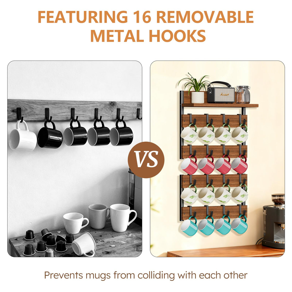 Dhmkfly display shelf holds beans, jars, or teas for convenient pantry setup.