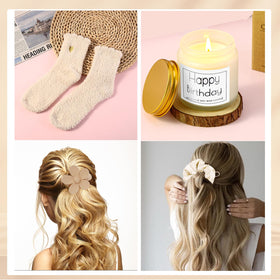 DHQH silk scrunchie adds comfort and elegance
