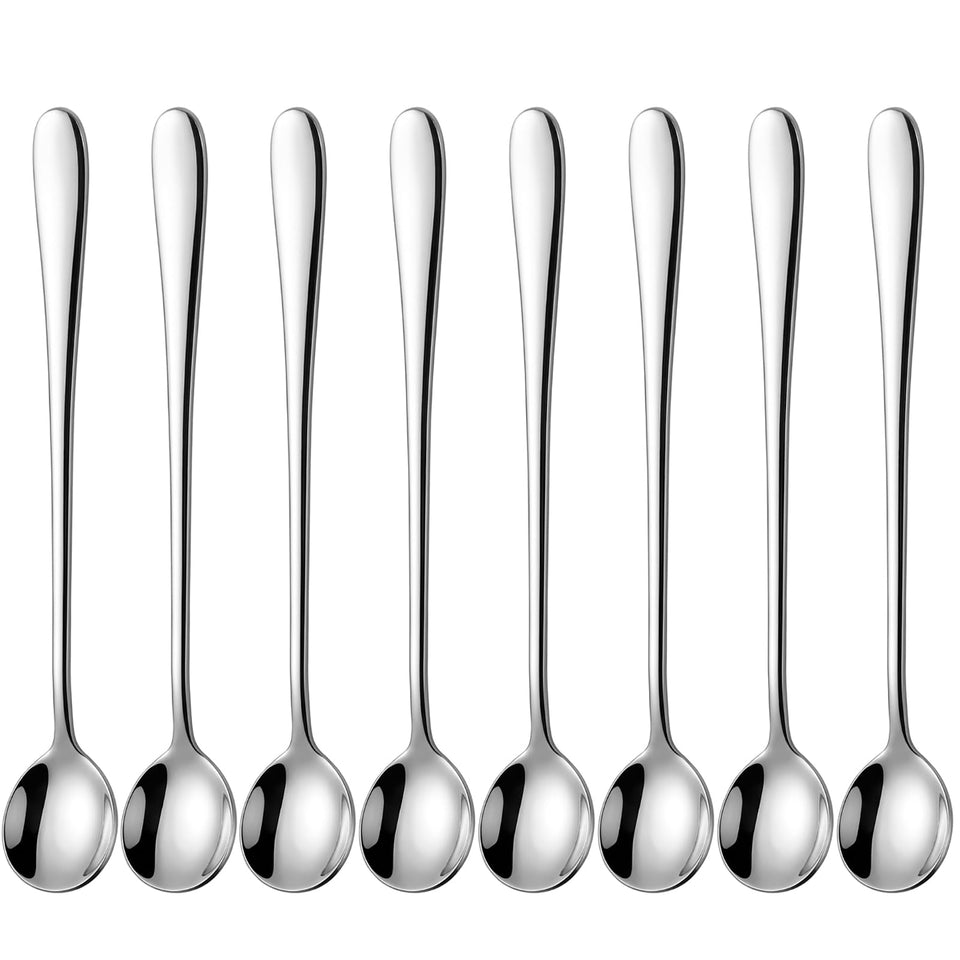 Dhrbsx long-handle iced tea spoon reaches tall glasses for easy stirring