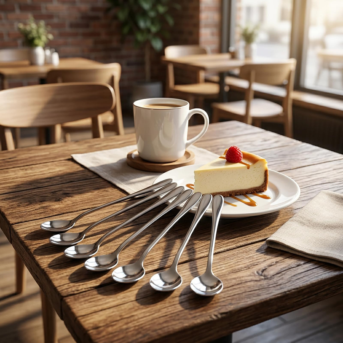 Dhrbsx premium barware dessert spoon set for entertaining