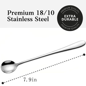 Dhrbsx thickened ergonomic teardrop-handle spoon with balanced grip