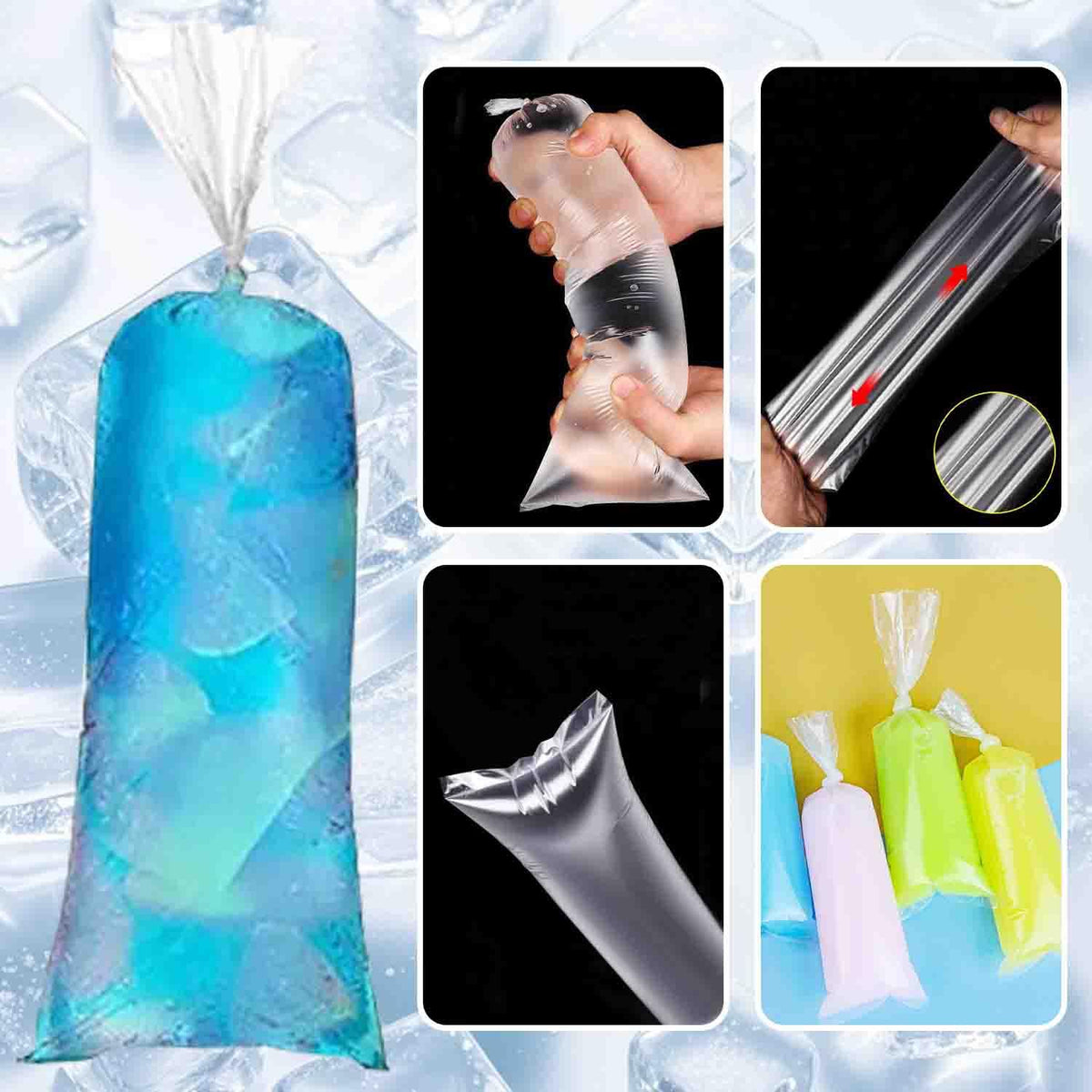 12x3 inch bags in use for homemade juice pops