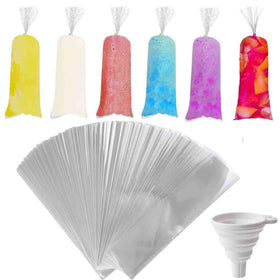 DHYLRICHER ice lolly bags 500-pack ready for mess-free filling and freezing