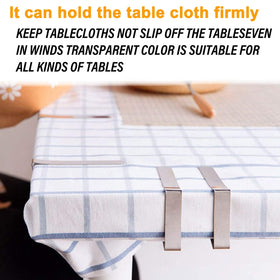 DHYLRICHER wind-proof clips secure linens on windy outdoor tables