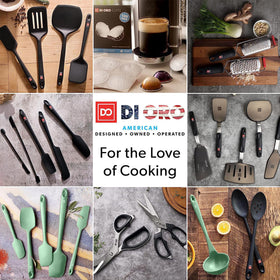 Di Oro Living designer series spatula versatile for flipping, stirring, serving.