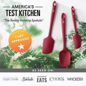 DI ORO Living ergonomic velvet-handle spatula in hand