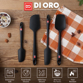 DI ORO Living one-piece seamless spatula for easy cleaning and less mess.