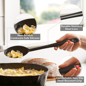 Close-up of DI ORO Living seamless handle for comfortable grip.