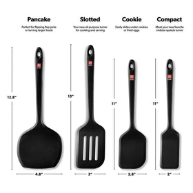 DI ORO Living dishwasher-safe spatulas simplify post-cook cleanup.