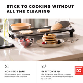 DI ORO Living egg flip spatula with flexible edge