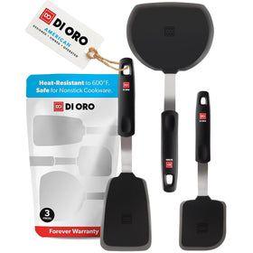 di Oro Living 3pc spatula set for easy flipping on nonstick cookware