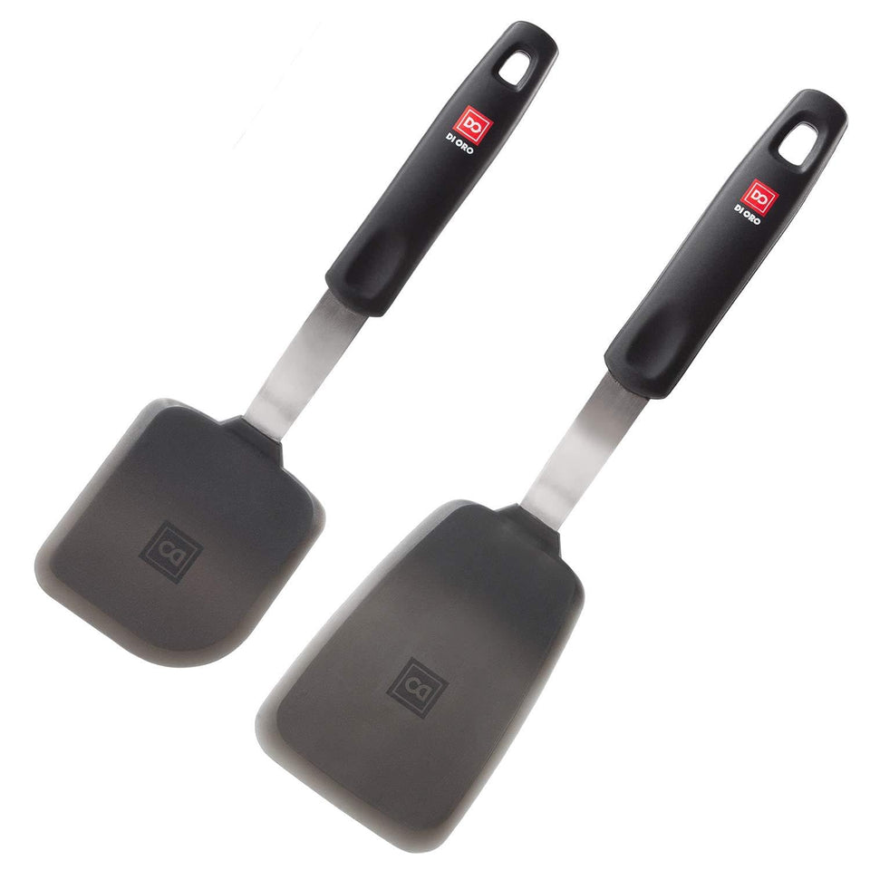 DI ORO Living Designer Series silicone turner 2pc for easy flipping and serving