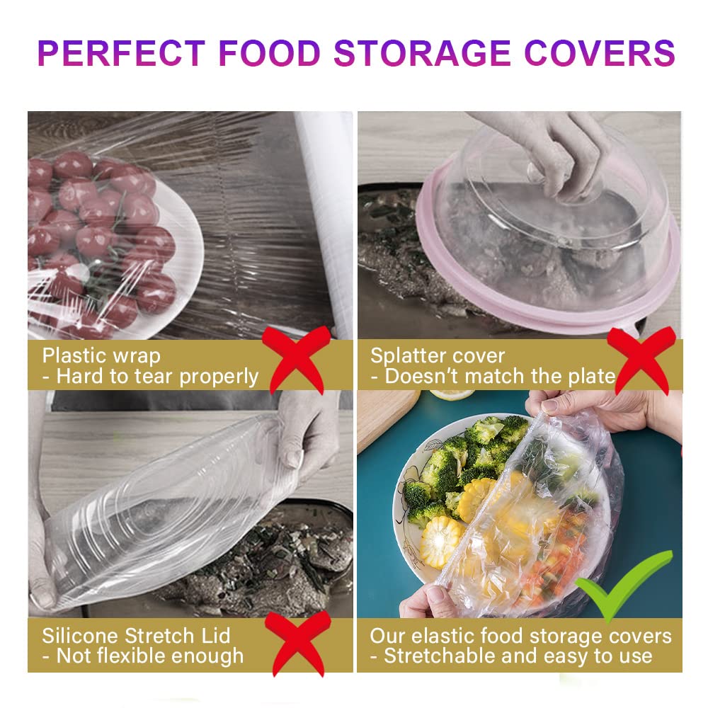 DI QIU REN reusable covers fit multiple bowl sizes to keep food fresh