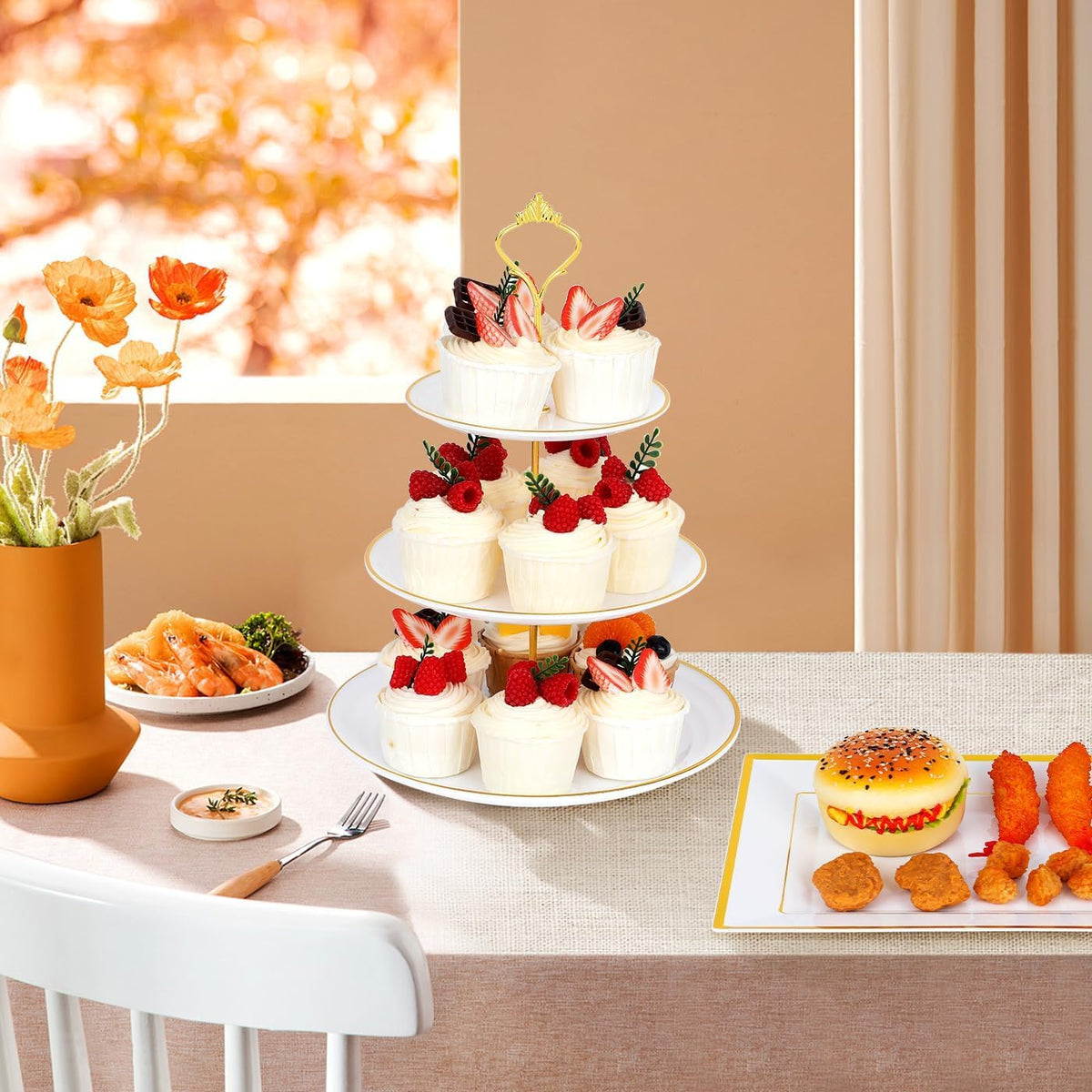 DI QIU REN sturdy metal rods support stable dessert tiers