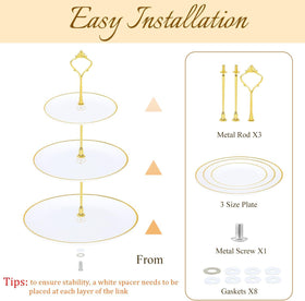 DI QIU REN easy-assembly cupcake stand for quick hosting