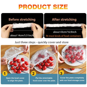 DI QIU REN elastic-edge covers adapt to various bowl sizes
