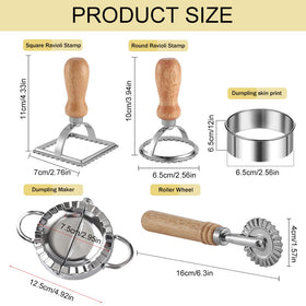DI QIU REN ravioli wheel-set aluminum frame ensures durable, reliable pasta cutting.