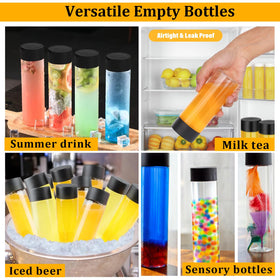 DI QIU REN juice-container bottle being filled to showcase practical use.