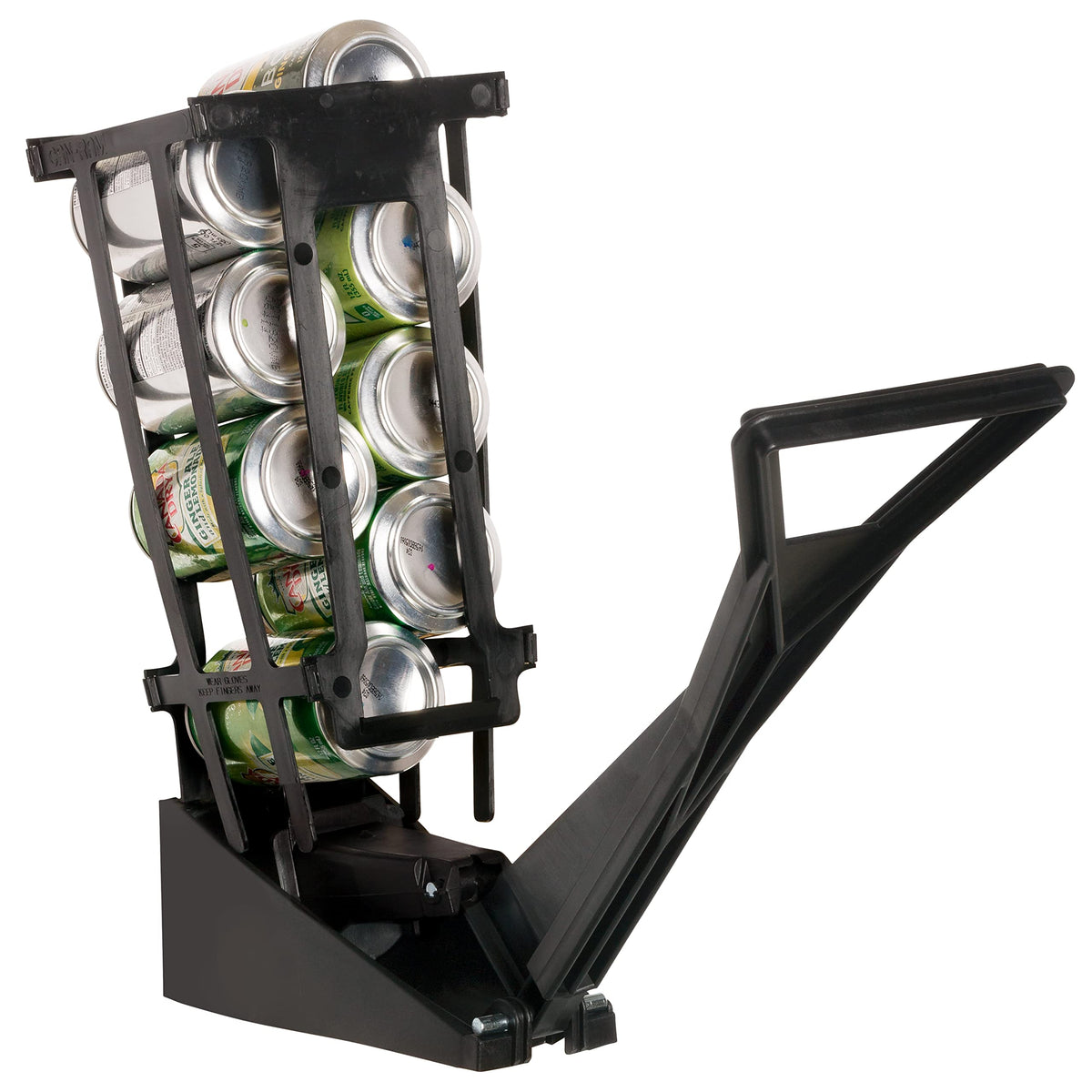 Dial Industries M92 wall mounted can crusher front view for easy recycling