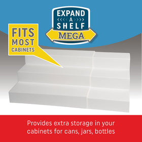 Dial Industries mega cabinet pantry shelves viewed from the front for organized storage
