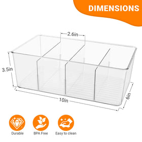 diatomiteco sauce packet organizer adjustable dividers for customized packet sizes