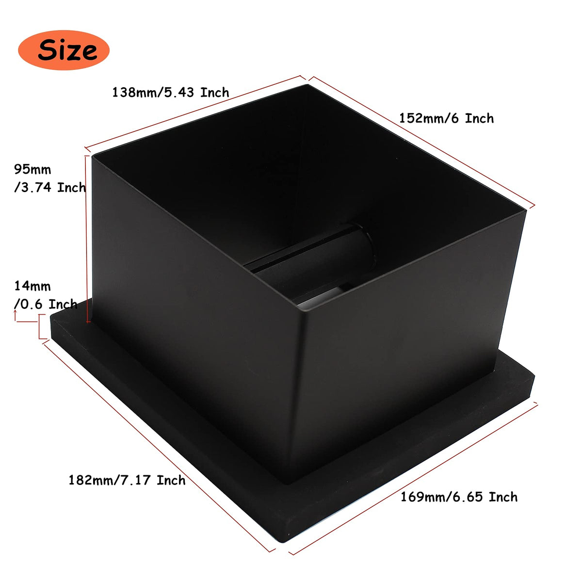 DIBTSA built-in desk waste bin eases cleanup after espresso sessions.