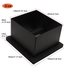DIBTSA built-in desk waste bin eases cleanup after espresso sessions.