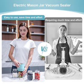 Dicorain VP06+ wide-mouth sealer in action preserving bulk foods