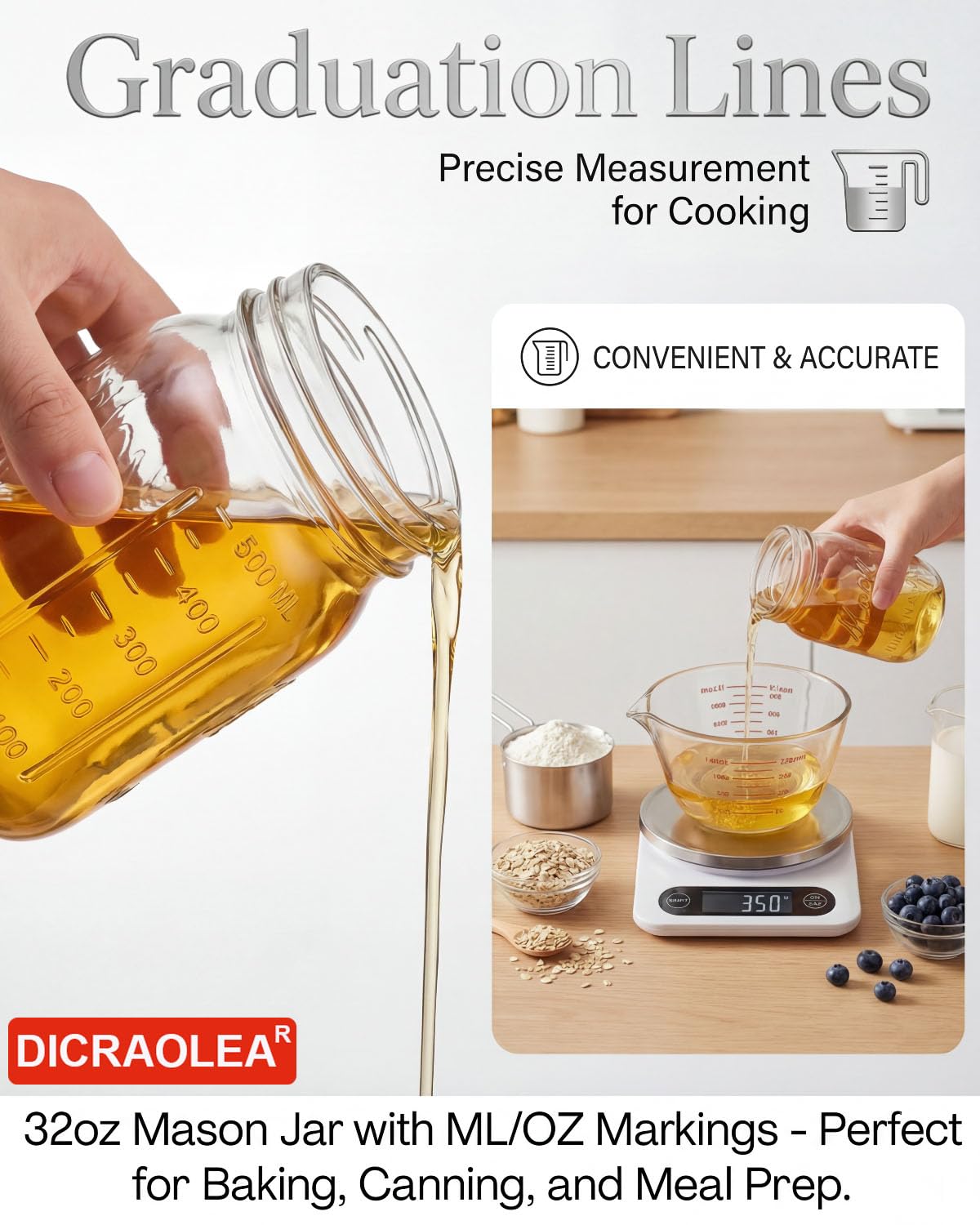 DicraoLea jars microwave-safe for reheating small portions.