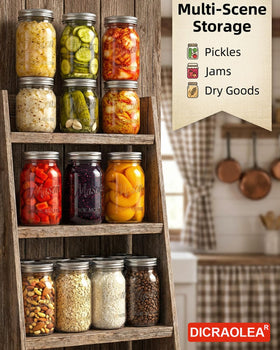 DicraoLea modern design jars add style to kitchen storage.