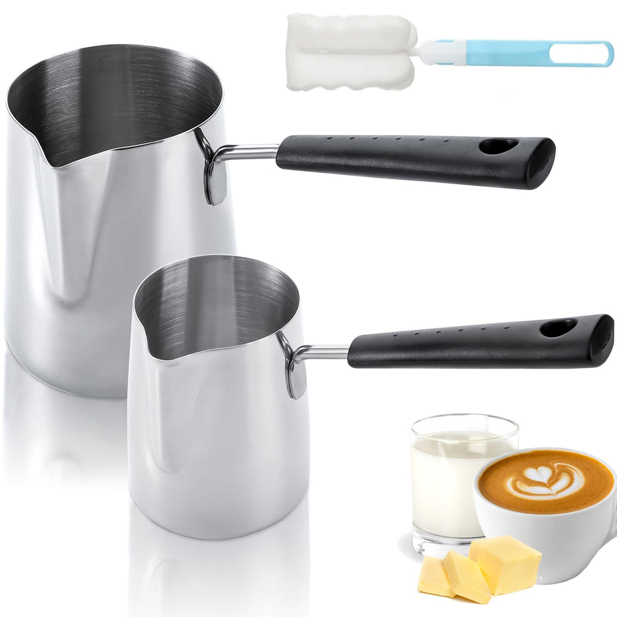 Dicunoy butter warmer set 22oz top view for efficient melting