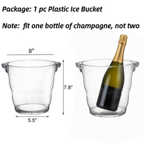 Dicunoy ice bucket with two handles for simple transport