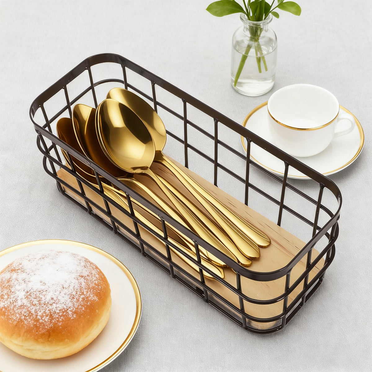 Dicunoy kitchen countertop organizer for oil, spice, and seasonings.