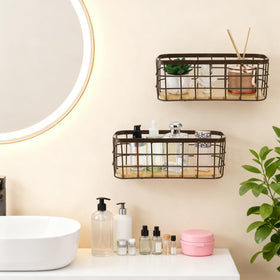 Dicunoy compact utility basket for keys and chargers.