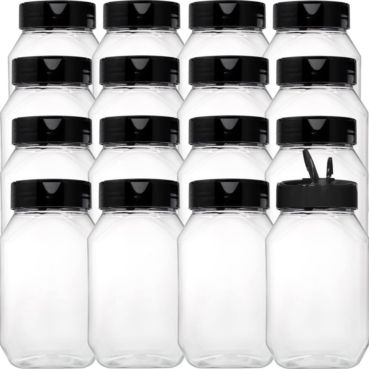Dicunoy wide-mouth spice storage bottles with inner seal to keep contents fresh.