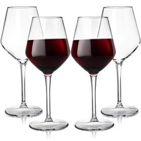 Dicunoy unbreakable stemmed wine glasses for outdoor entertaining.