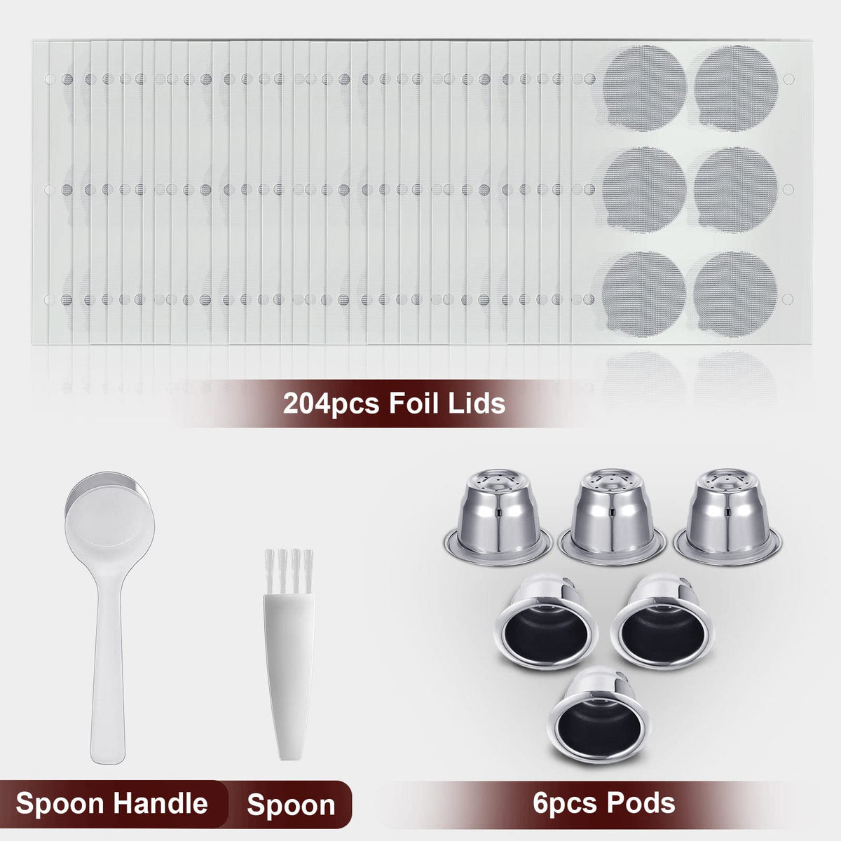 Didaey foil lids 204-pack ensuring airtight seals for reuse