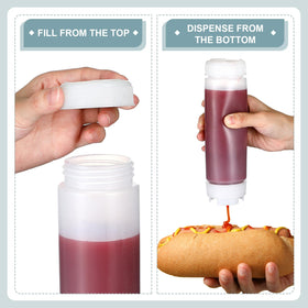 Didaey 4-pack condiment bottles support versatile home use