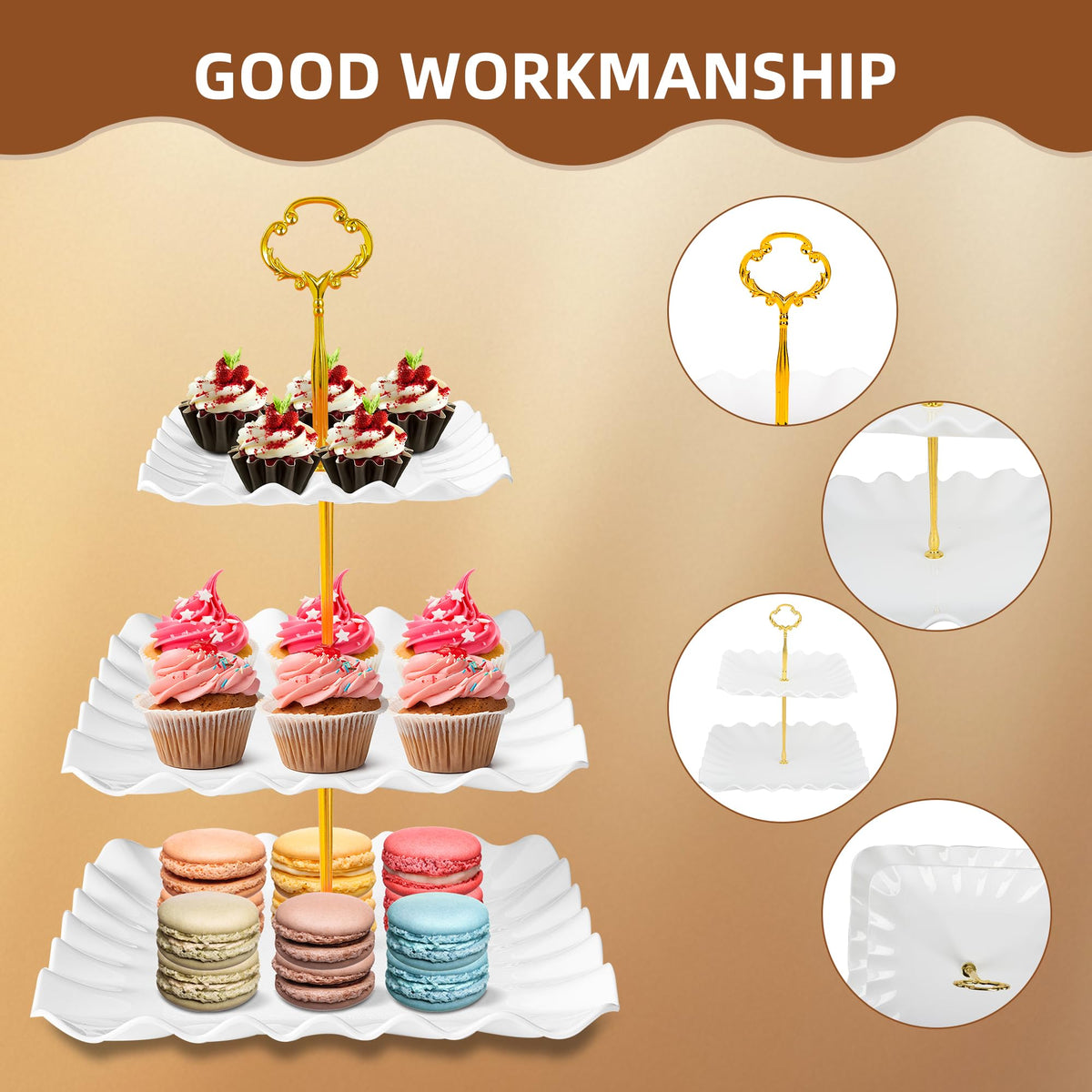 DIDROOM white dessert set complements weddings and celebrations.