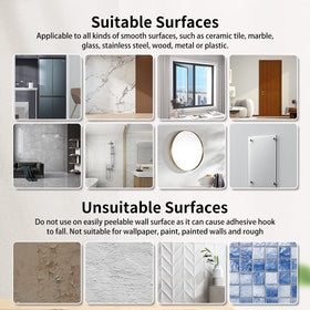 DIDUDIDU adhesive back hangers simplify quick, tool-free wall decor setup.