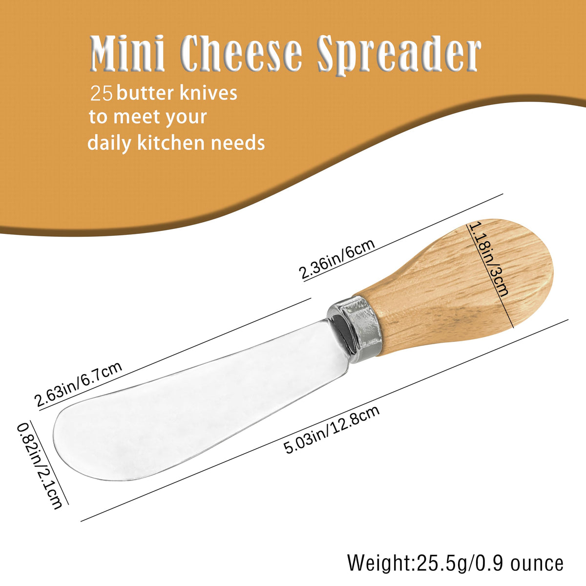 DIFENLUN butter spreaders closeup in stainless steel, smooth blades for precise spreading.