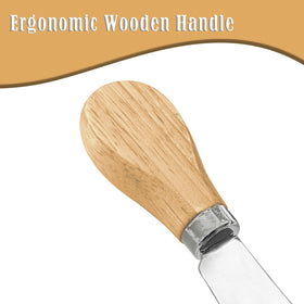 DIFENLUN ergonomic wooden handles highlight comfortable grip during everyday spreading tasks.